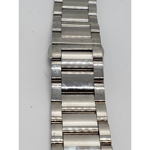 22mm Men's Stainless Steel Watch Band Butterfly